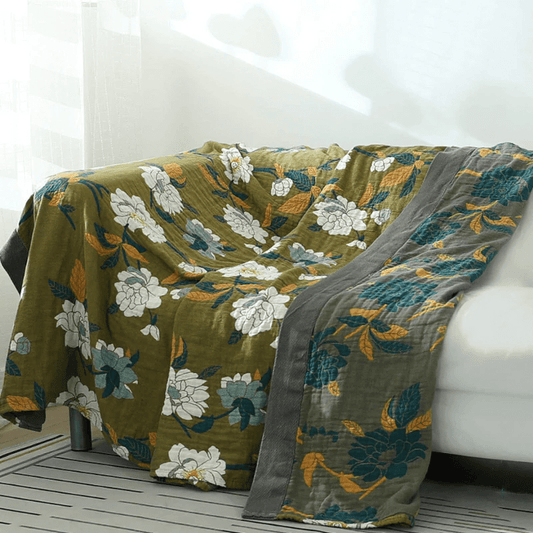 Olive Flower Quilt - Purpose + Passion Boutique