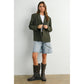 Olive Lapel Collared Long Sleeve Blazer - Purpose + Passion Boutique