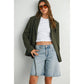 Olive Lapel Collared Long Sleeve Blazer - Purpose + Passion Boutique