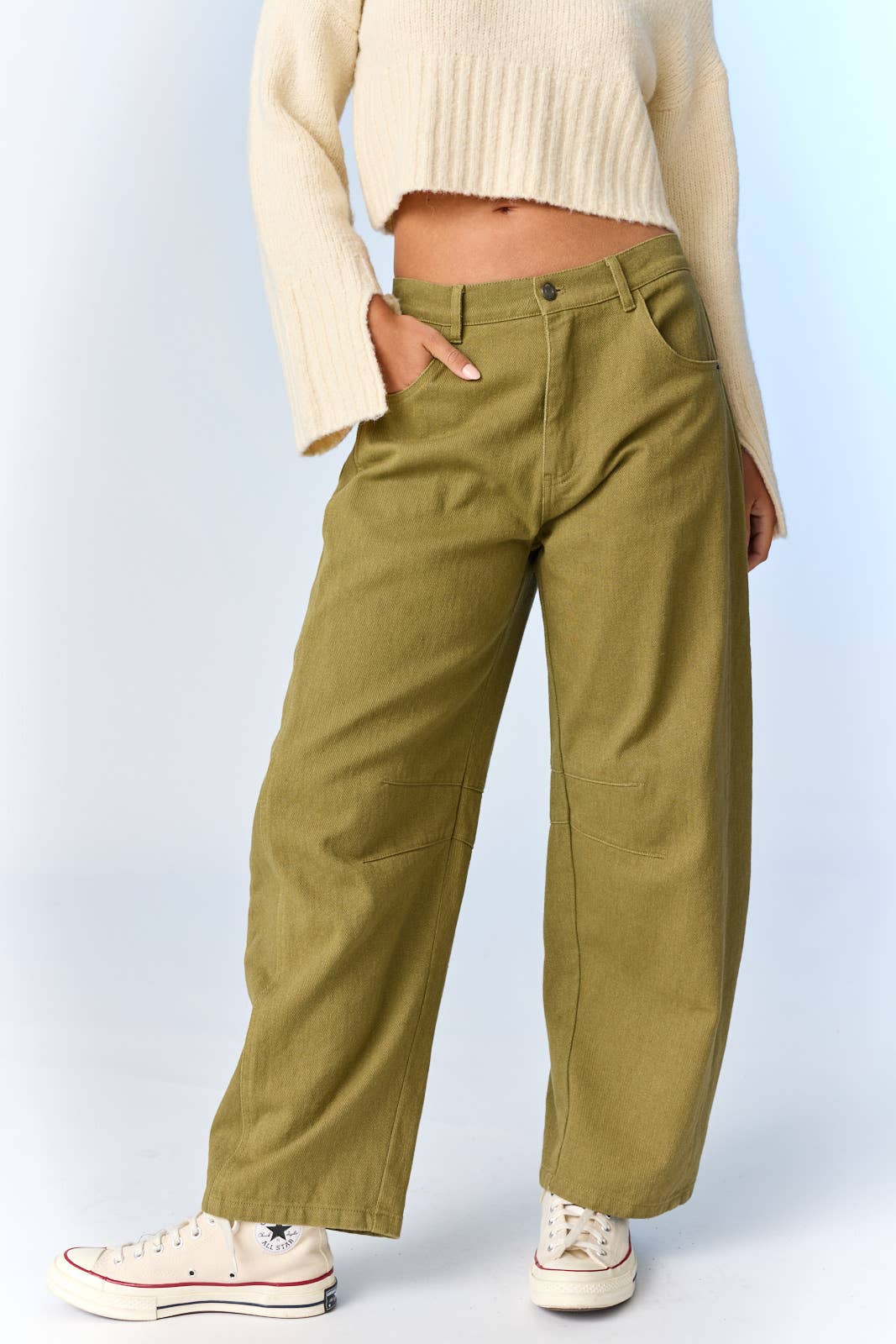 Olive Nora Barrel Pants - Purpose + Passion Boutique