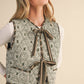 Olive Quilted Ruffle Trim Vest - Purpose + Passion Boutique