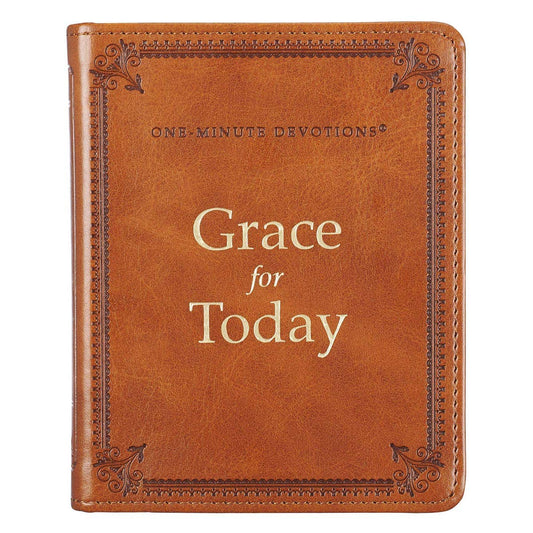 One - Minute Devotions Grace for Today Faux Leather - Purpose + Passion Boutique