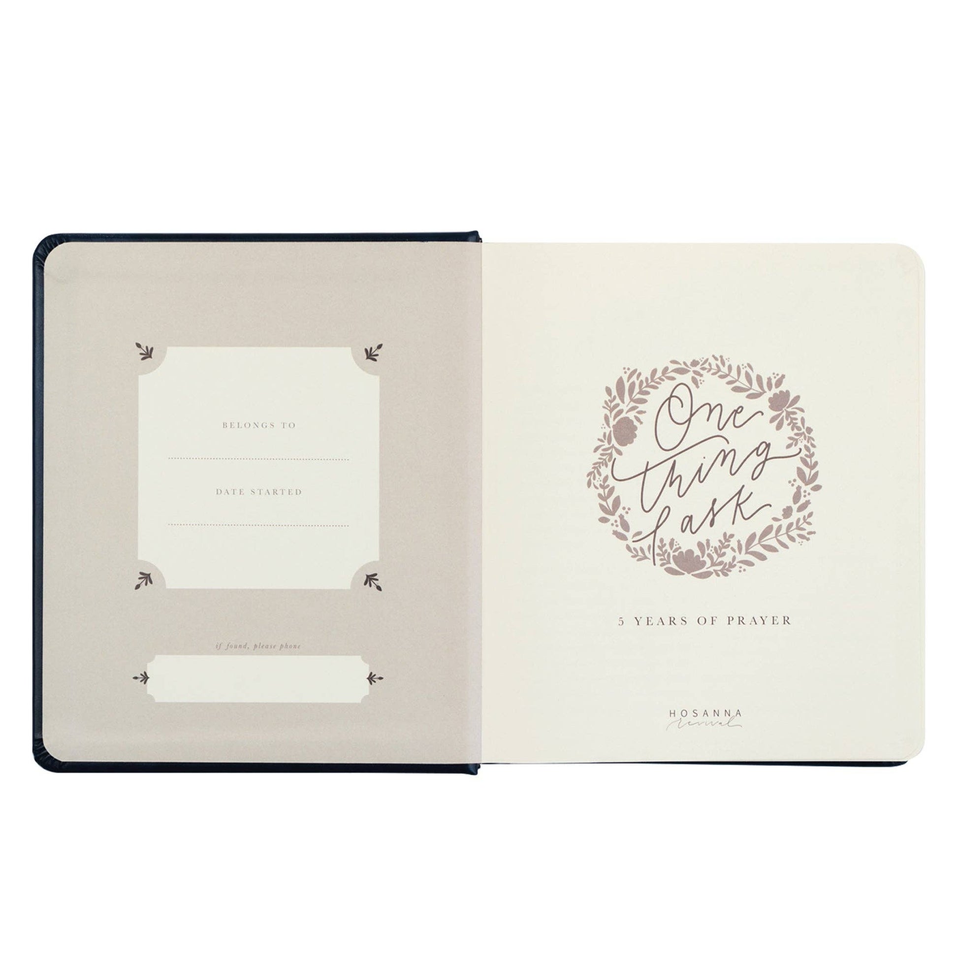 One Thing I Ask 5 - Year Prayer Journal: Versailles Theme - Purpose + Passion Boutique