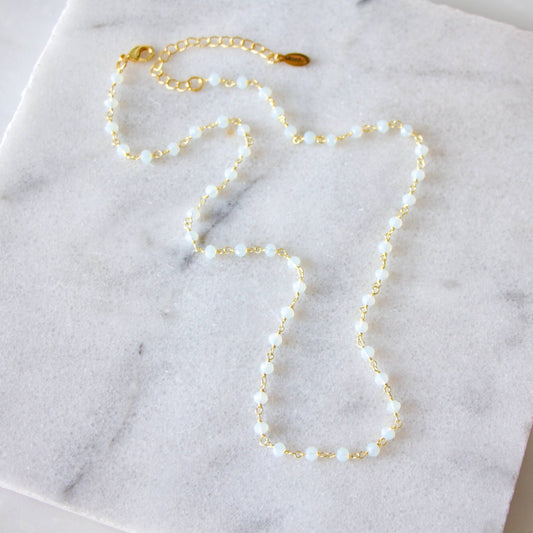 Opalite Beaded Necklace - Purpose + Passion Boutique
