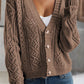 Open Knit Drop Shoulder Cardigan - Purpose + Passion Boutique