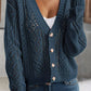 Open Knit Drop Shoulder Cardigan - Purpose + Passion Boutique