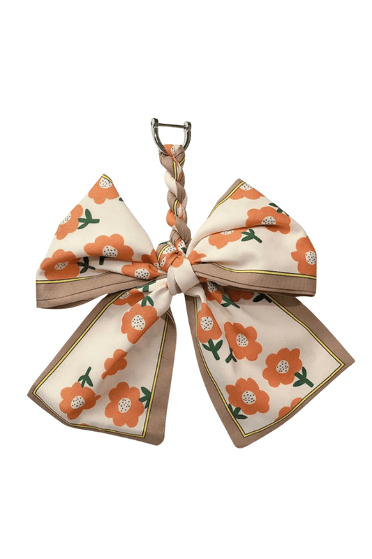 Orange Scarf Bow Purse Charm - Purpose + Passion Boutique