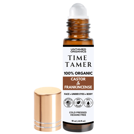 Organic Cold Pressed Castor & Frankincense Oil Roller | 10 mL - Purpose + Passion Boutique