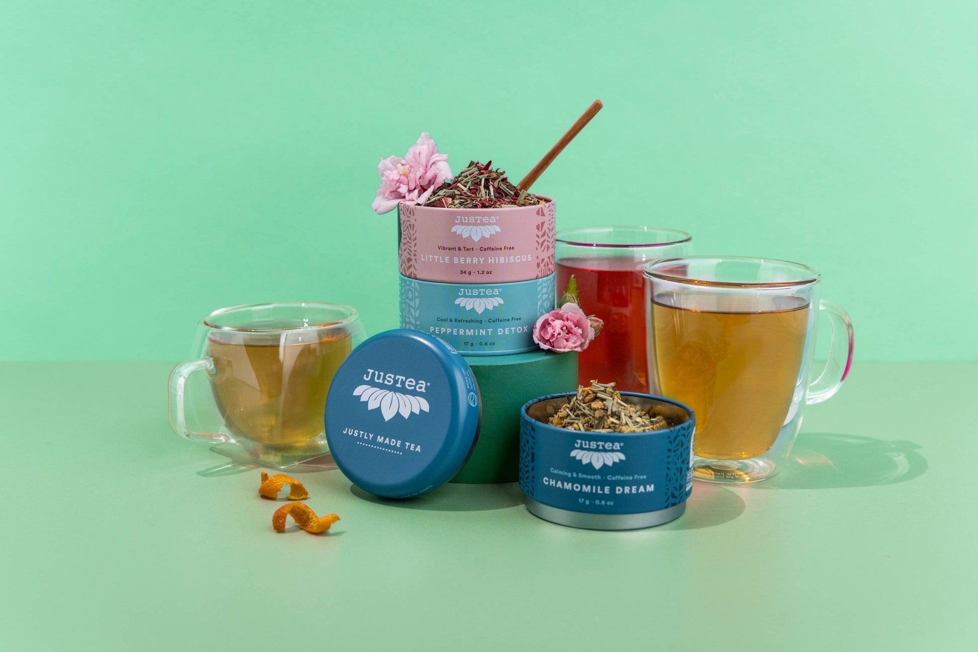 Organic, Fair - Trade Herbal Tea Trio Tin & Spoon - Purpose + Passion Boutique