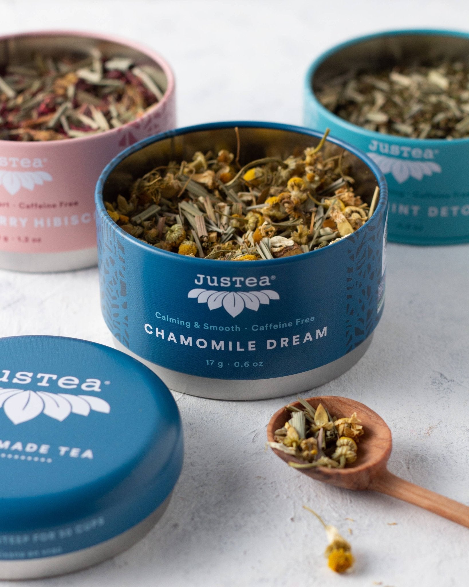 Organic, Fair - Trade Herbal Tea Trio Tin & Spoon - Purpose + Passion Boutique