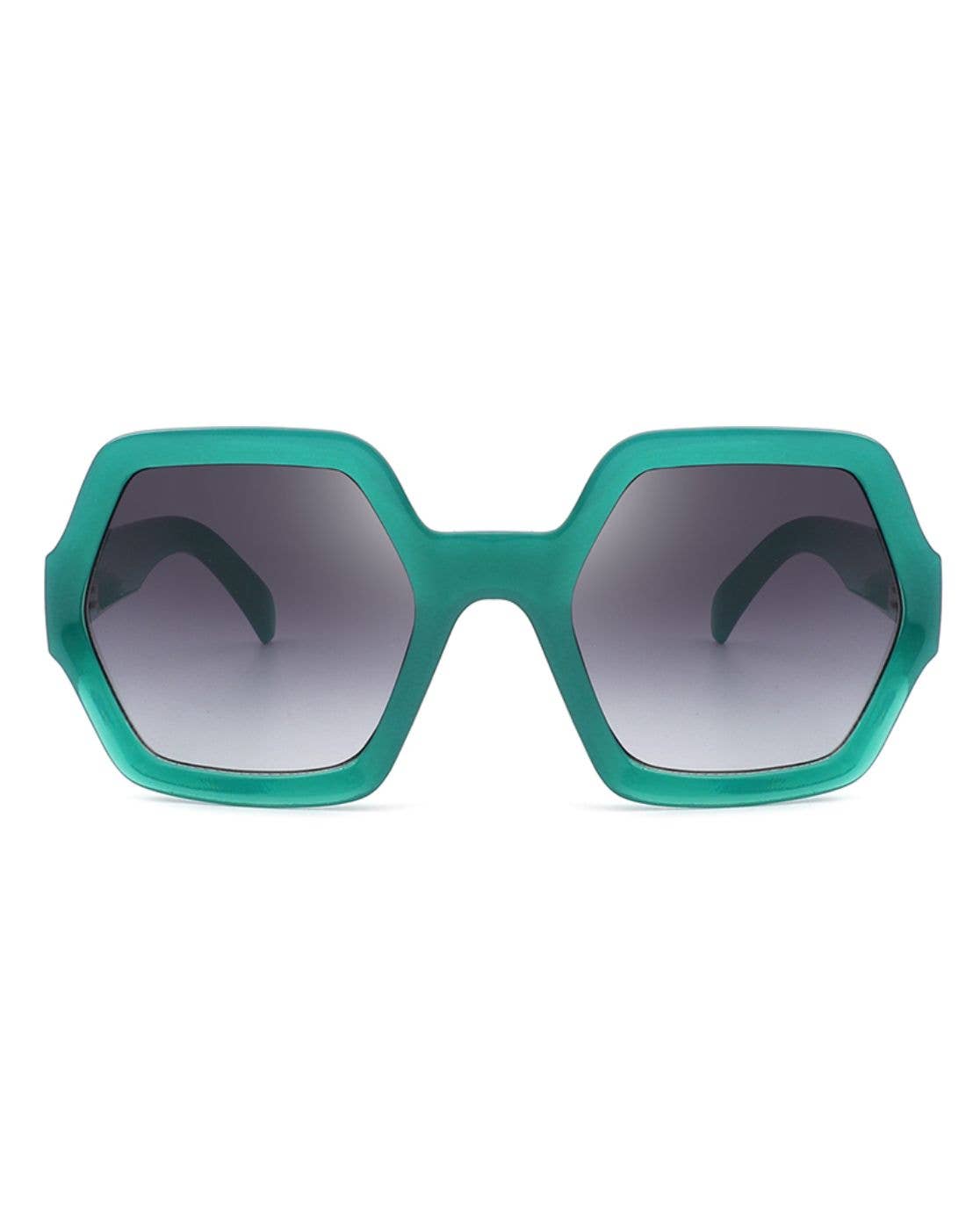 Oversize Geometric Hexagonal Sunglasses - Purpose + Passion Boutique