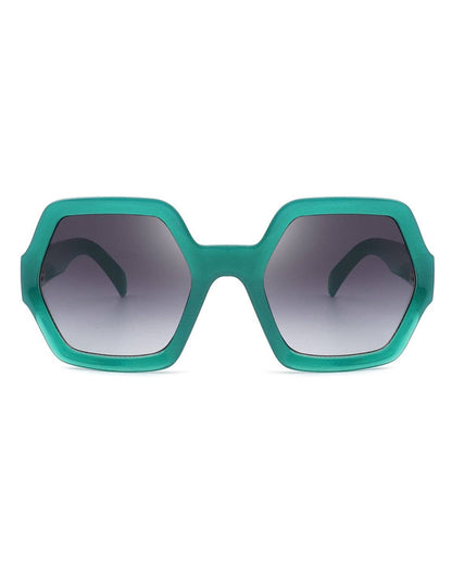 Oversize Geometric Hexagonal Sunglasses - Purpose + Passion Boutique