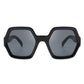 Oversize Geometric Hexagonal Sunglasses - Purpose + Passion Boutique