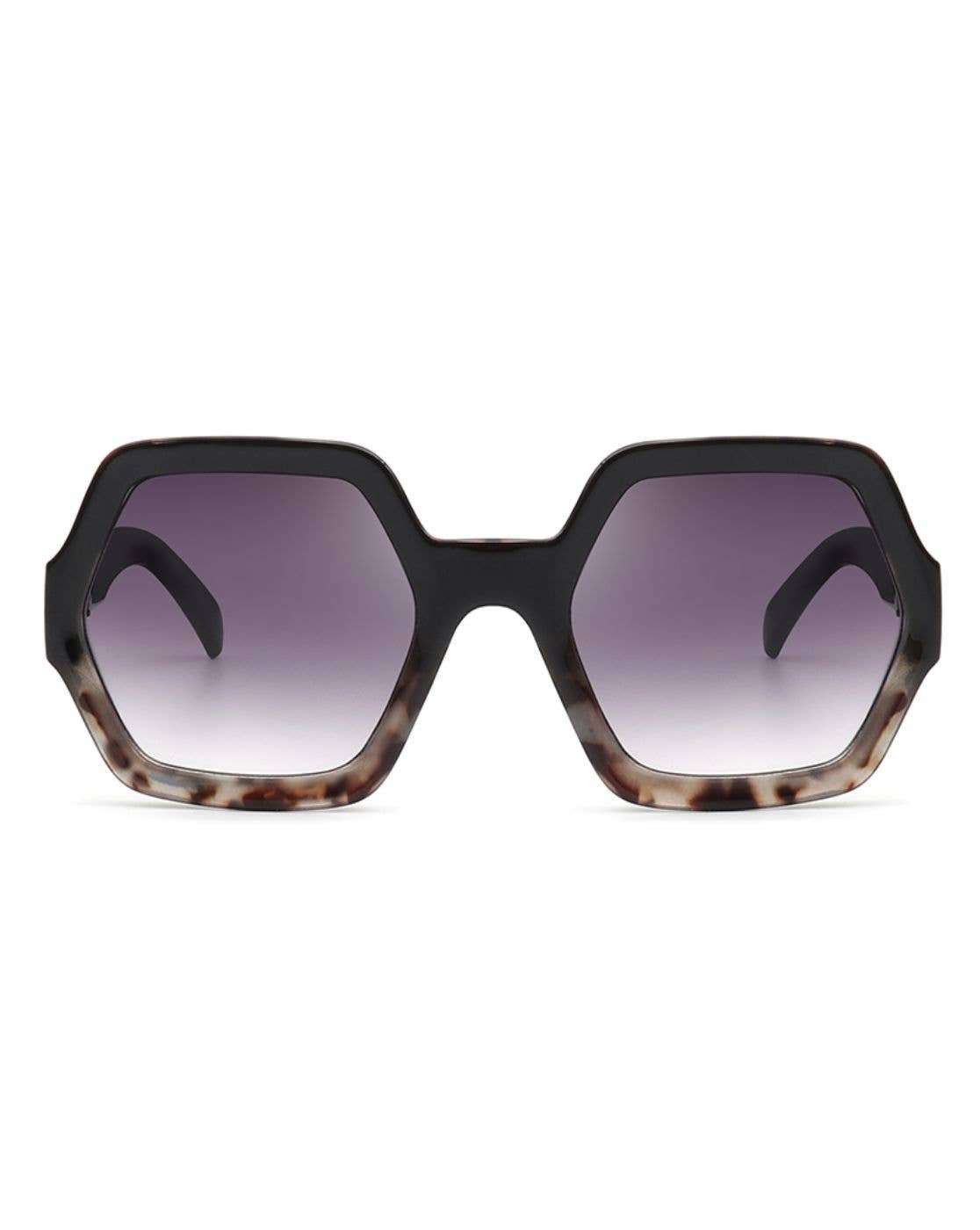 Oversize Geometric Hexagonal Sunglasses - Purpose + Passion Boutique