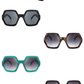 Oversize Geometric Hexagonal Sunglasses - Purpose + Passion Boutique