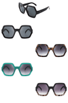 Oversize Geometric Hexagonal Sunglasses - Purpose + Passion Boutique