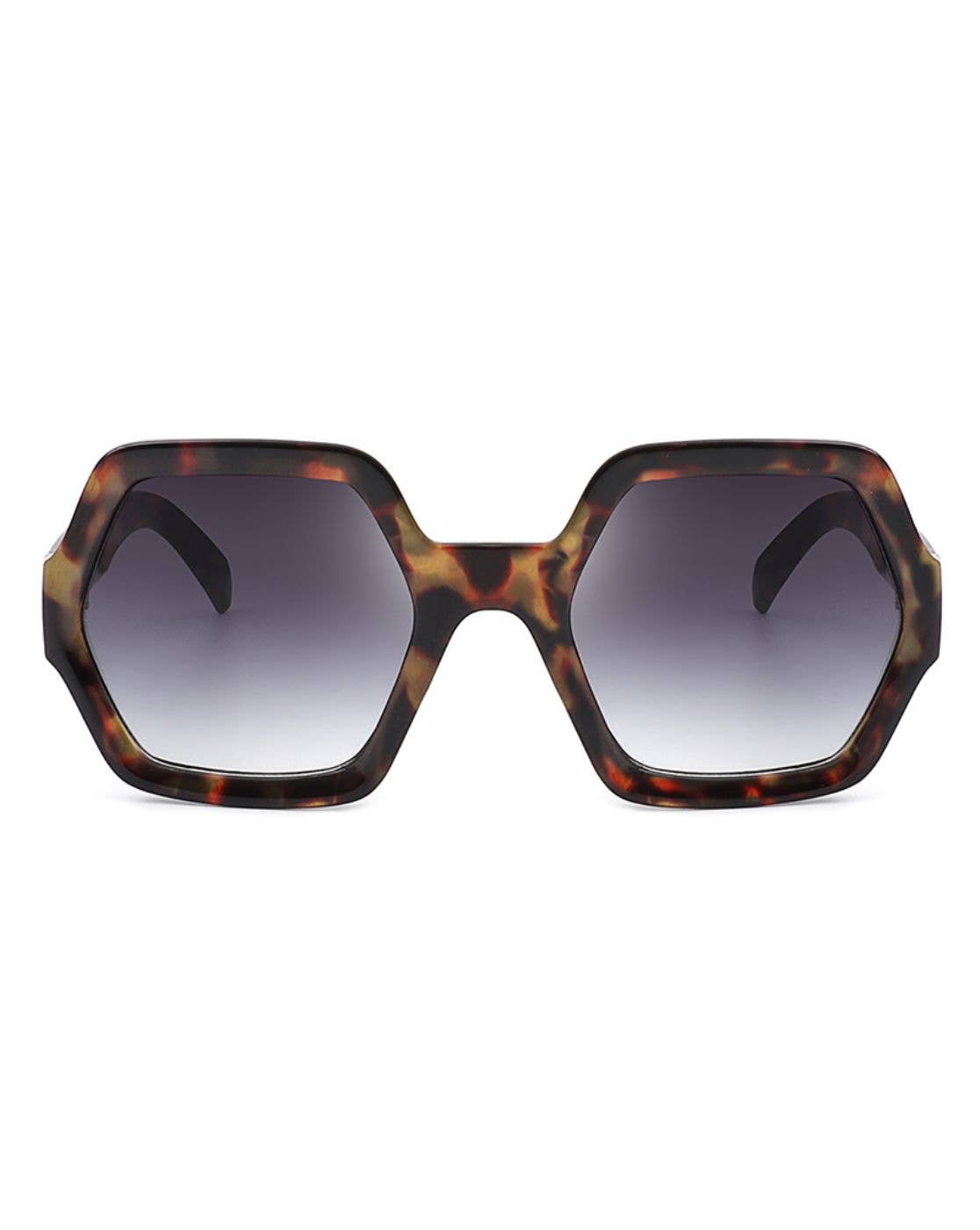 Oversize Geometric Hexagonal Sunglasses - Purpose + Passion Boutique
