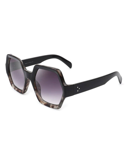 Oversize Geometric Hexagonal Sunglasses - Purpose + Passion Boutique