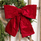 Oversized Red Velvet Bow - Purpose + Passion Boutique