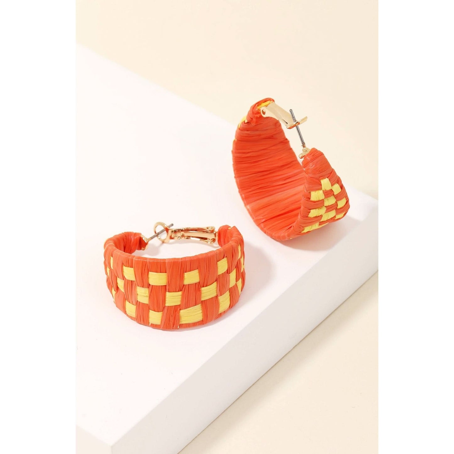 Paper Weave Wide Hoop Earrings - Purpose + Passion Boutique