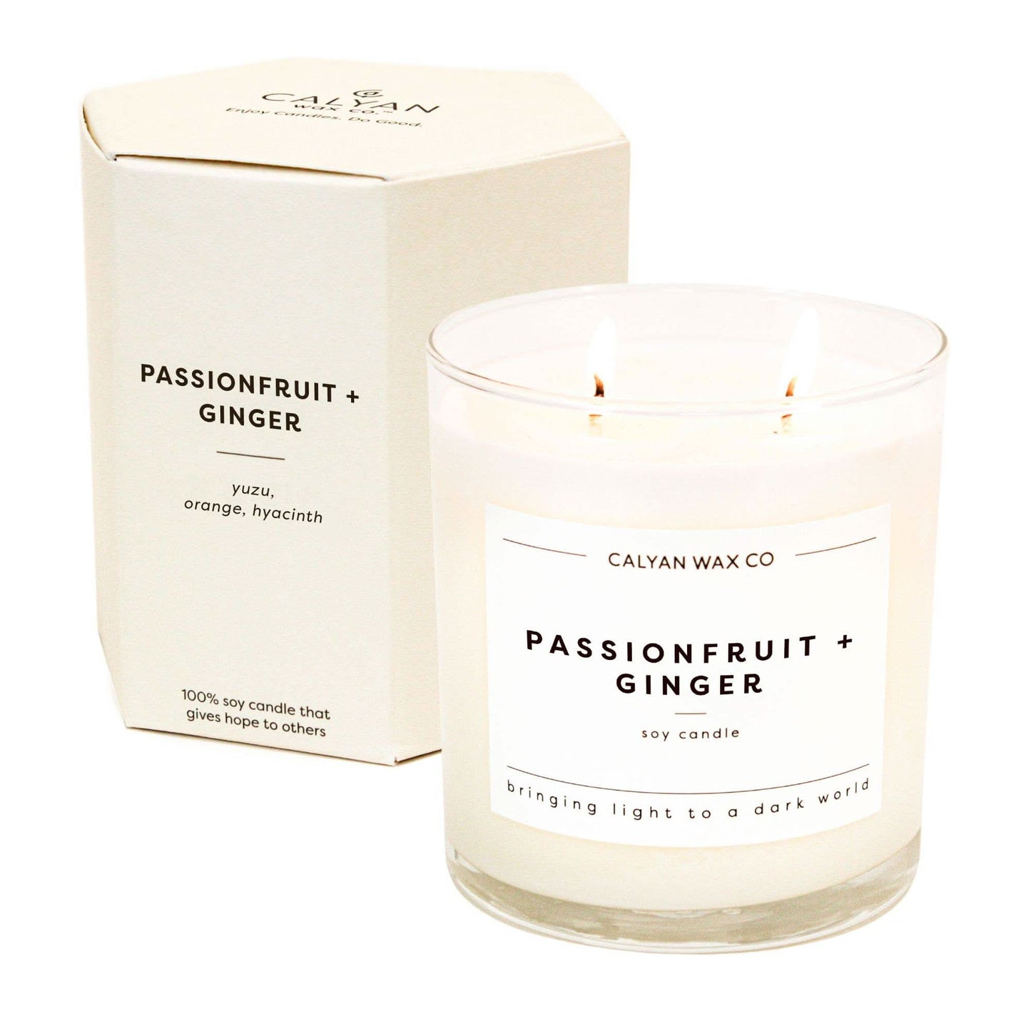 Passionfruit + Ginger Soy Candle - Purpose + Passion Boutique