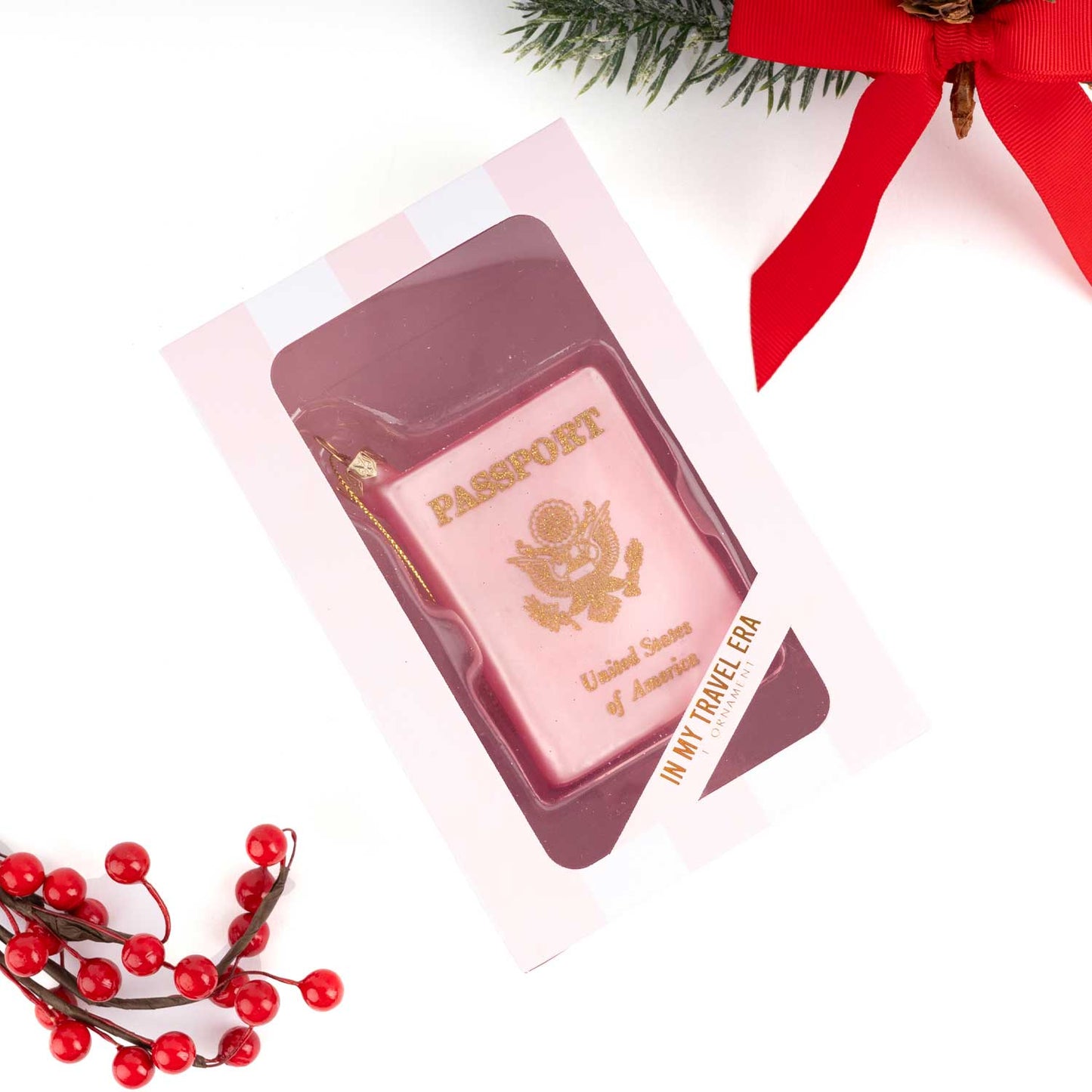 Passport Boxed Glass Ornament - Purpose + Passion Boutique