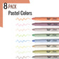 Pastel Colors Gel Highlighter, 8 Pack - Purpose + Passion Boutique