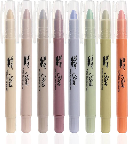 Pastel Colors Gel Highlighter, 8 Pack - Purpose + Passion Boutique