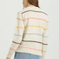 Pastel Striped Crewneck Sweater - Purpose + Passion Boutique