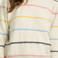 Pastel Striped Crewneck Sweater - Purpose + Passion Boutique