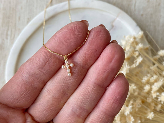 Peace in Christ Cross Necklace - Purpose + Passion Boutique