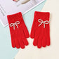 Pearl Bow Knit Gloves - Purpose + Passion Boutique