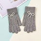 Pearl Bow Knit Gloves - Purpose + Passion Boutique