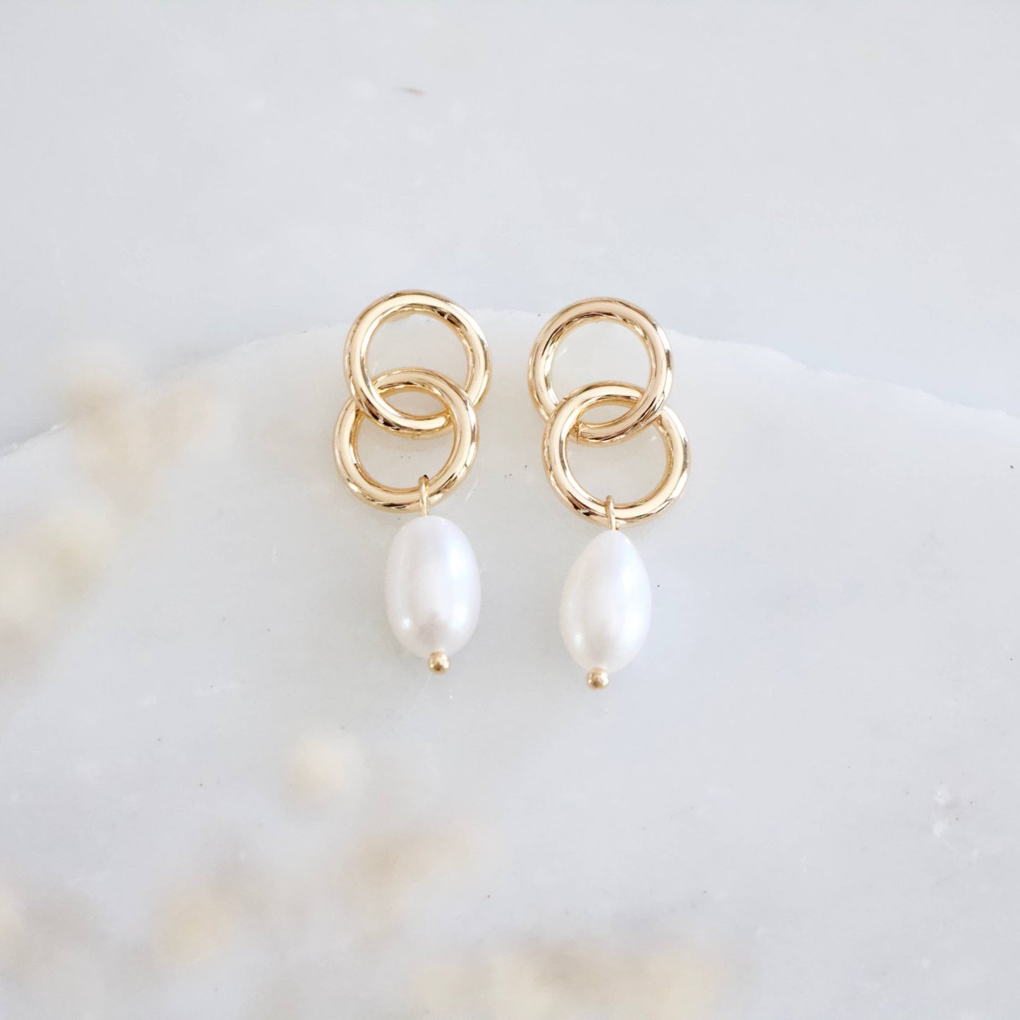 Pearl Infinity Earrings - Purpose + Passion Boutique