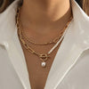Pearl Mix Double Layer Toggle Necklace - Purpose + Passion Boutique