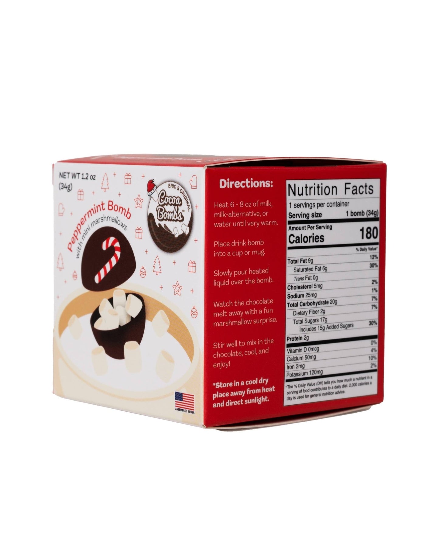 Peppermint Cocoa Bomb - Purpose + Passion Boutique