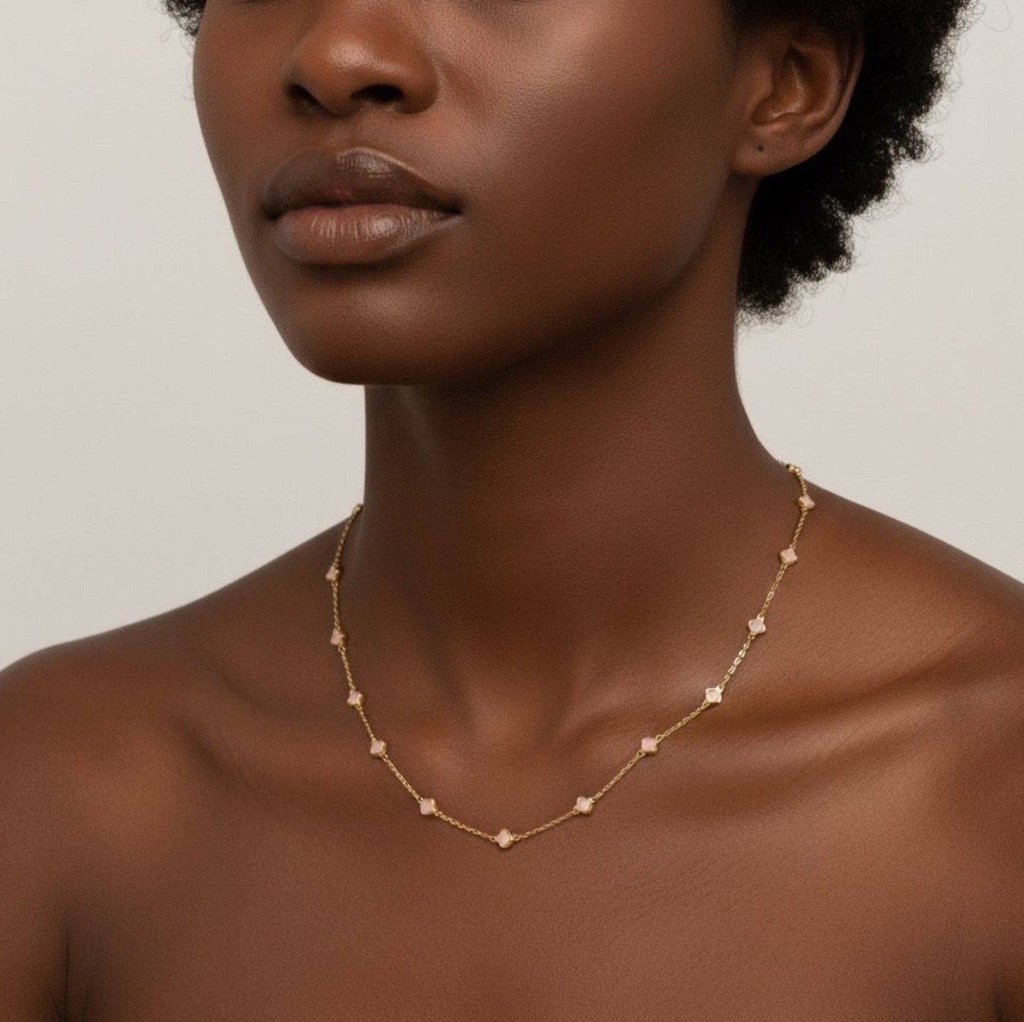 Petite Colored Clover Necklace - Purpose + Passion Boutique