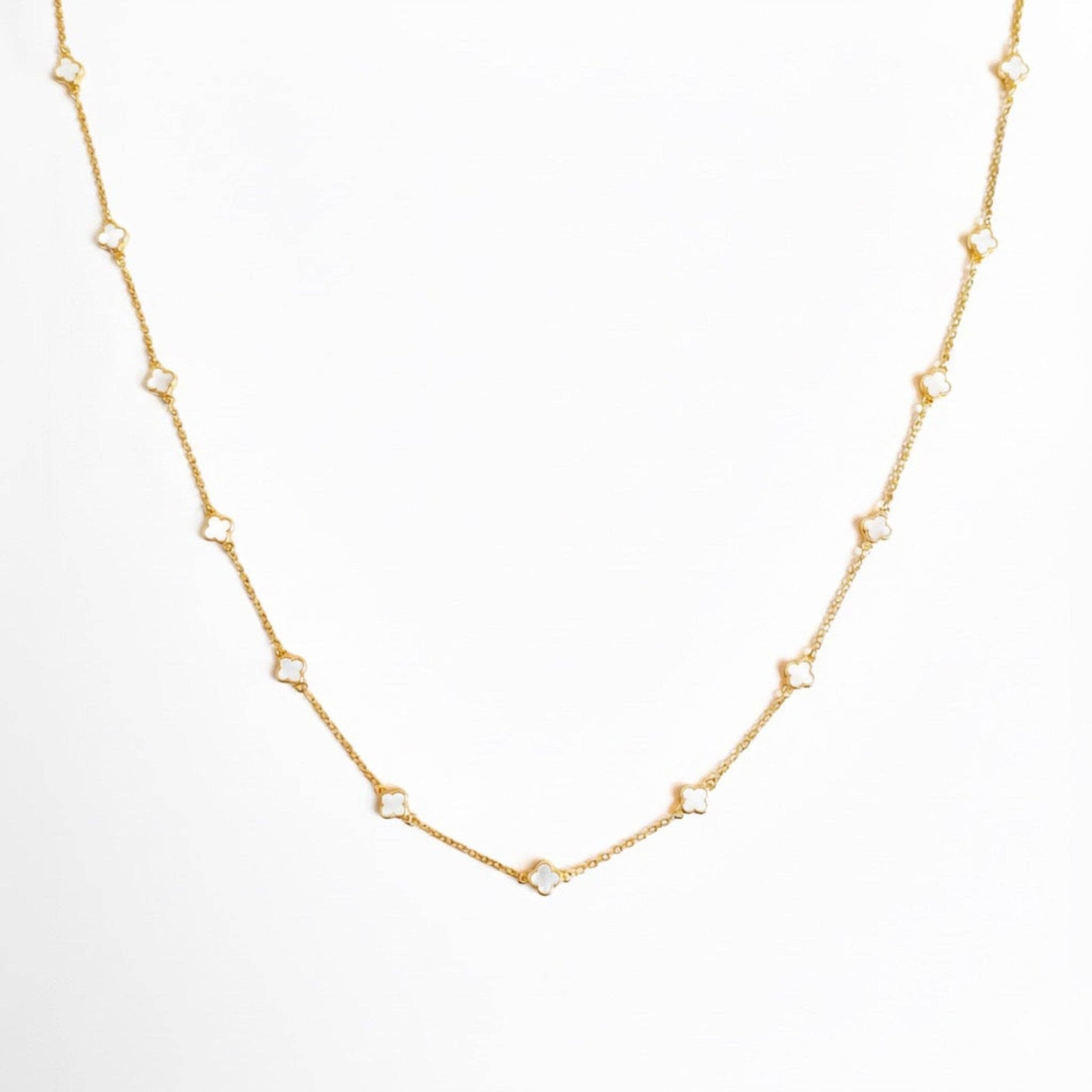 Petite Colored Clover Necklace - Purpose + Passion Boutique