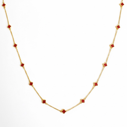 Petite Colored Clover Necklace - Purpose + Passion Boutique