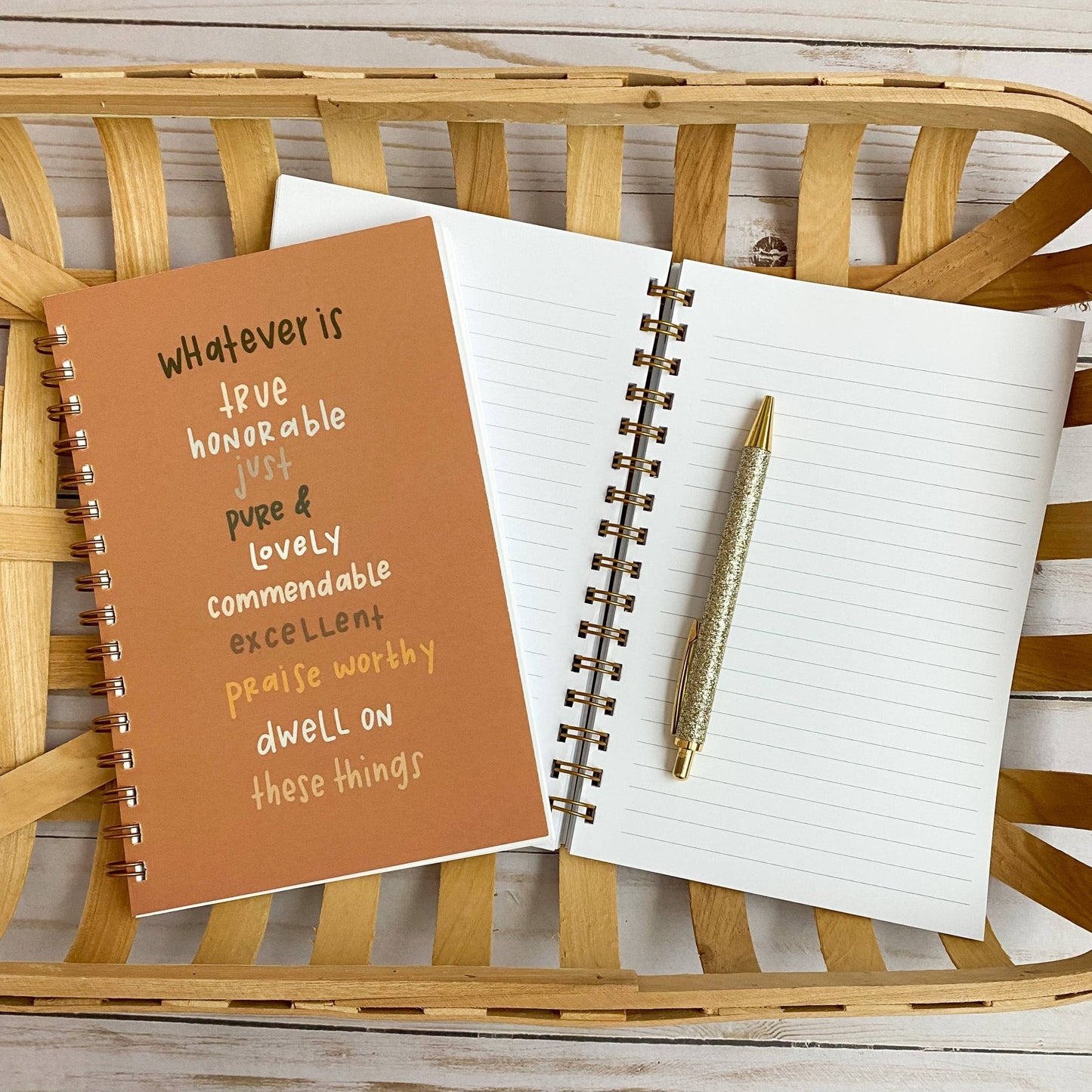 Phil 4:8 Bible Prayer Journal - Purpose + Passion Boutique