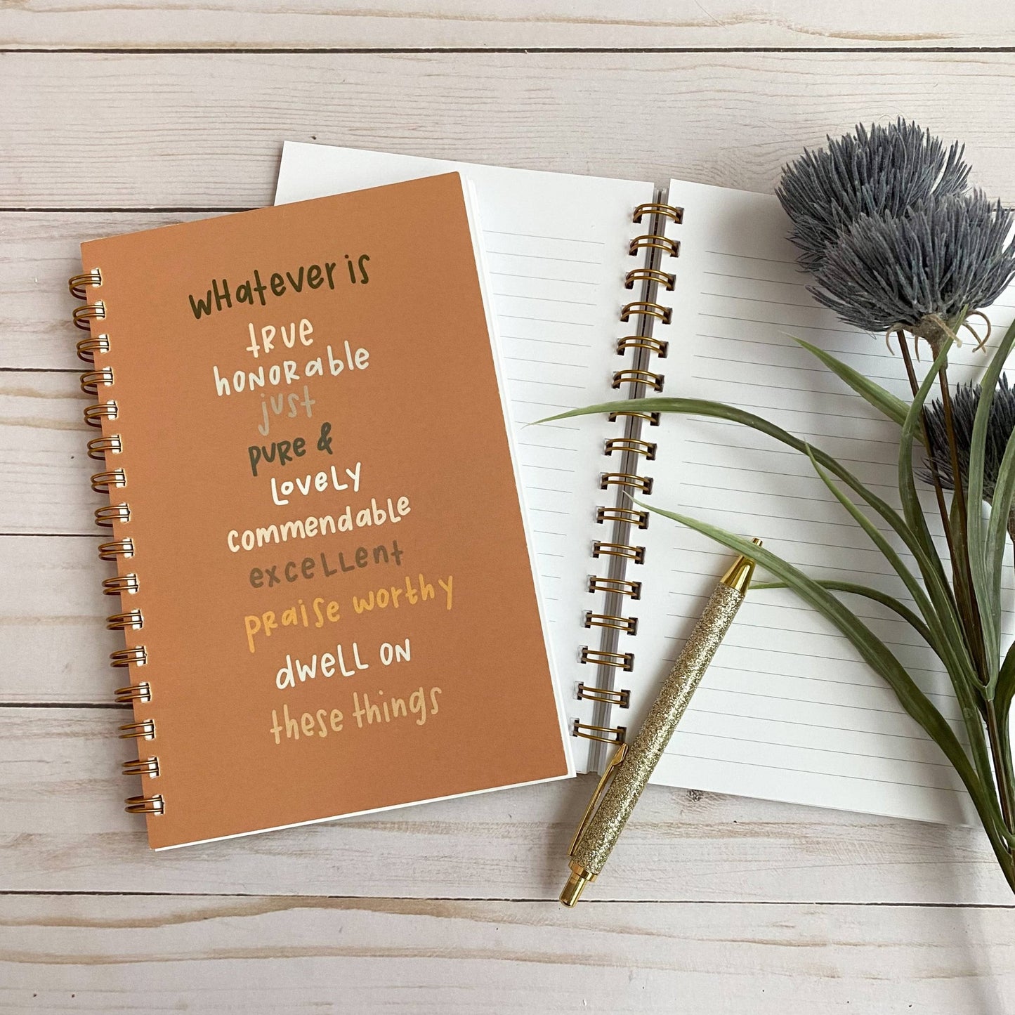 Phil 4:8 Bible Prayer Journal - Purpose + Passion Boutique