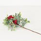 Pick - Icy Sparkle Boxwood with Red Berry - 14in - Purpose + Passion Boutique