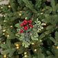Pick - Icy Sparkle Boxwood with Red Berry - 14in - Purpose + Passion Boutique