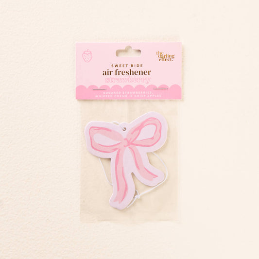Pink Bow Sweet Ride Car Air Freshener - Purpose + Passion Boutique