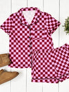 Pink Checkered Pajama Set - Purpose + Passion Boutique