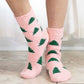 Pink Christmas Tree Snuggle Socks - Purpose + Passion Boutique