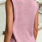 Pink Color Block Sleeveless Round Neck Shift Sweater Vest - Purpose + Passion Boutique