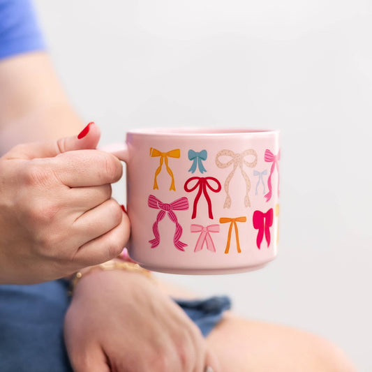 Pink Coquette Bows Mug - Purpose + Passion Boutique