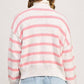 Pink Cozy Striped Pullover - Purpose + Passion Boutique