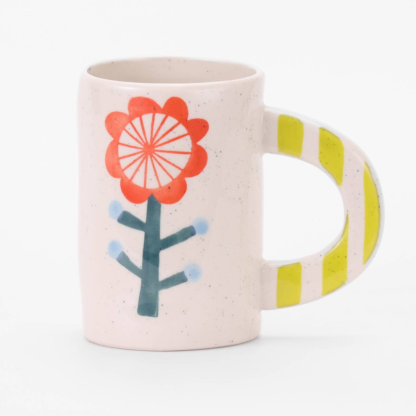 Pink Flower Ceramic Handmade Mug - Purpose + Passion Boutique